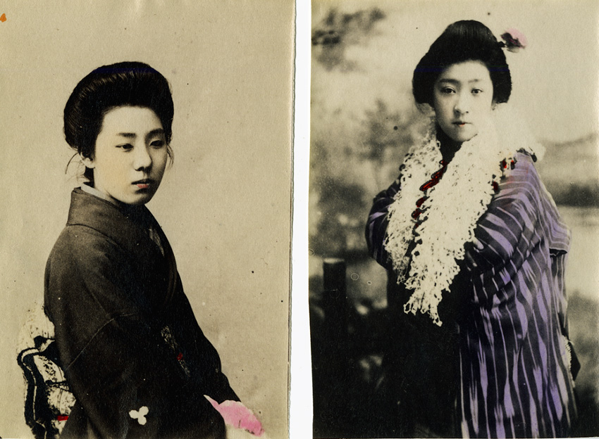 2 portraits of Japanese Women