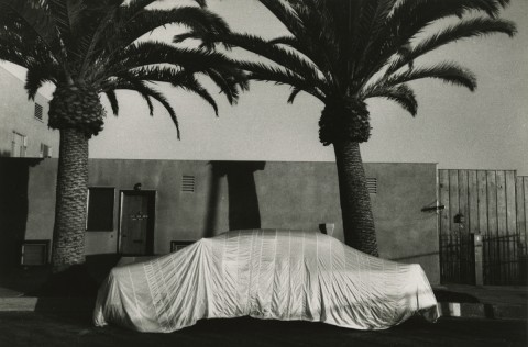 Robert Frank: Covered Car--Long Beach, California. Silver print, 6-3/16 x 9-3/8 in. (157 x 238 mm), 1956/1956c, unmounted. This was most likely one of the Guggenheim proof prints used for the "Americans" book.