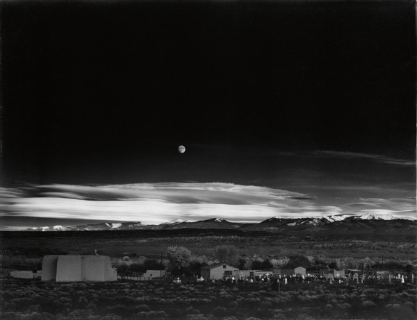 The Adams, a 1950s mural-sized silver print of his dramatic Moonrise, Hernandez, NM, 1948, sold for $221,000