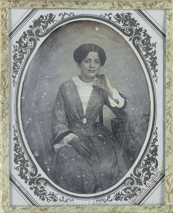 Front of a daguerreotype claiming to be by Gustave Le Gray withdrawn from the recent Swann Gallery Photographs Auction.