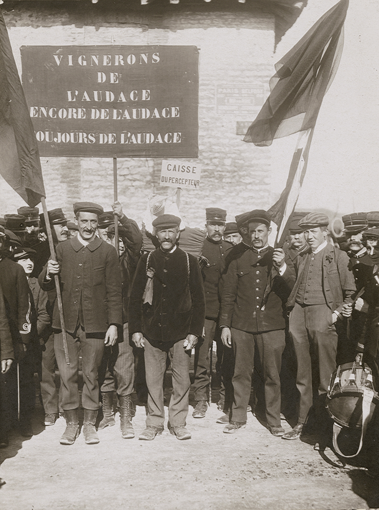 Group Relating to 1911 Strikes Of Champagne Workers in Bar-sur-Aube, France