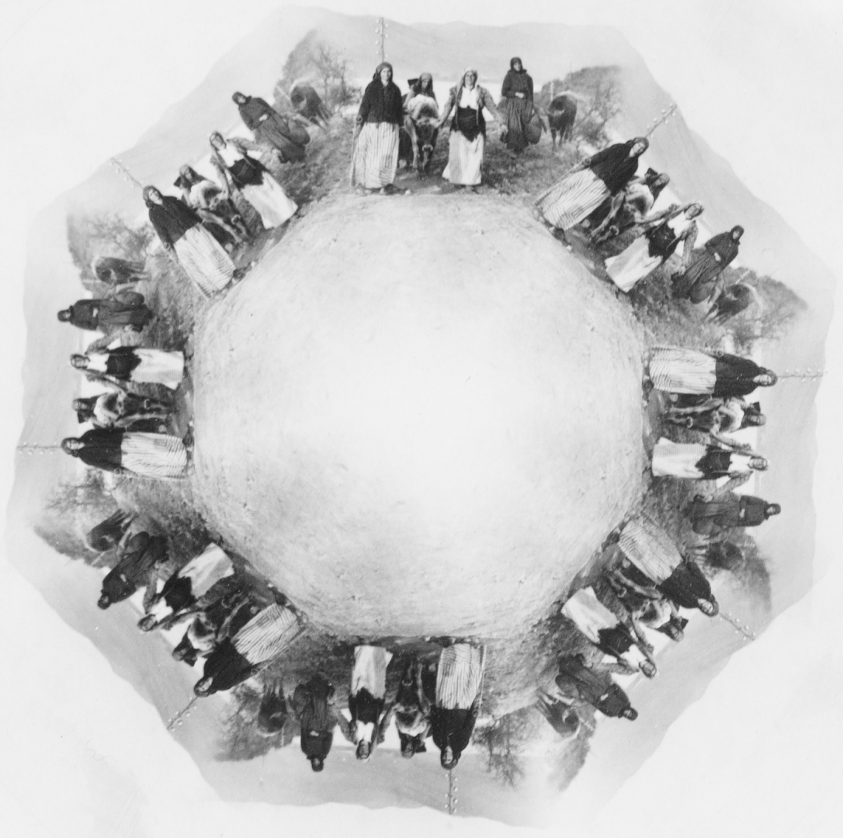 István Kerny - Photomontage of a Peasant Group