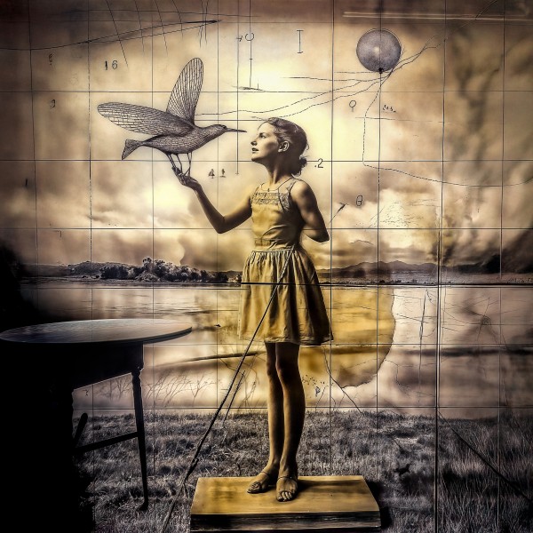 Saying Goodby to a Friend. Pigment inkjet print on archival paper with QR code. Saying Goodby to a Friend. Pigment inkjet print on archival paper with QR code.